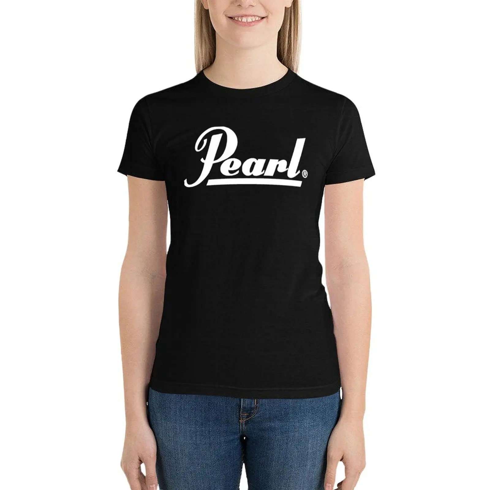 Pearl logo T-Shirt hippie clothes shirts graphic tees summer top Aesthetic clothing t-shirt dress for Women plus size sexy