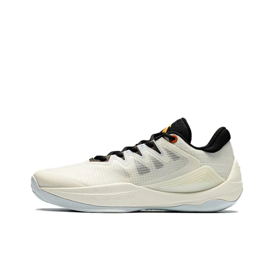 Anta Mountain 2.5 Slip Resistant Abrasion Resistant Low top Basketball Shoes Men's Ivory White 112521604-1