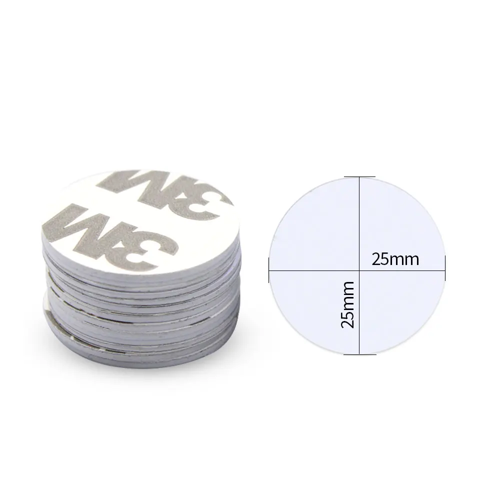 100PCS/Lot Smart Chip TK4100 / M1 Tag 125khz 13.56mhz Coin Card Sticker RFID Key Token 13.56Mhz NFC Badge Customizable Pattern