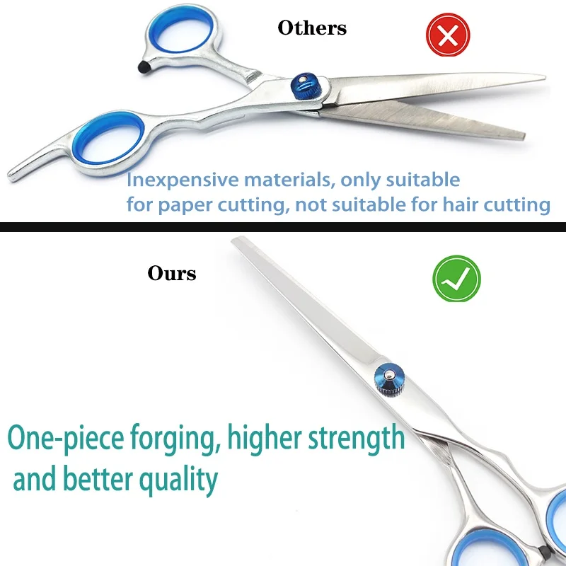 ZqZq Hairdressing Scissors 6 Inch Hair Scissors Professional Barber Scissors Cutting Thinning Styling Tool Hairdressing Shear