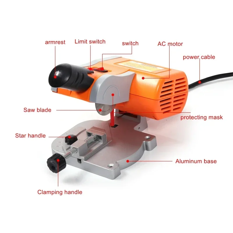 Small metal processing wood metal material tools and desktop workshop small cutting machine school teaching aids