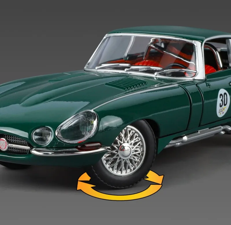 Nouveauté 1/24 prix spécial moulé sous pression en métal britannique luxe E-TYPE Vintage modèle de voiture meubles affichage Collection jouets enfants