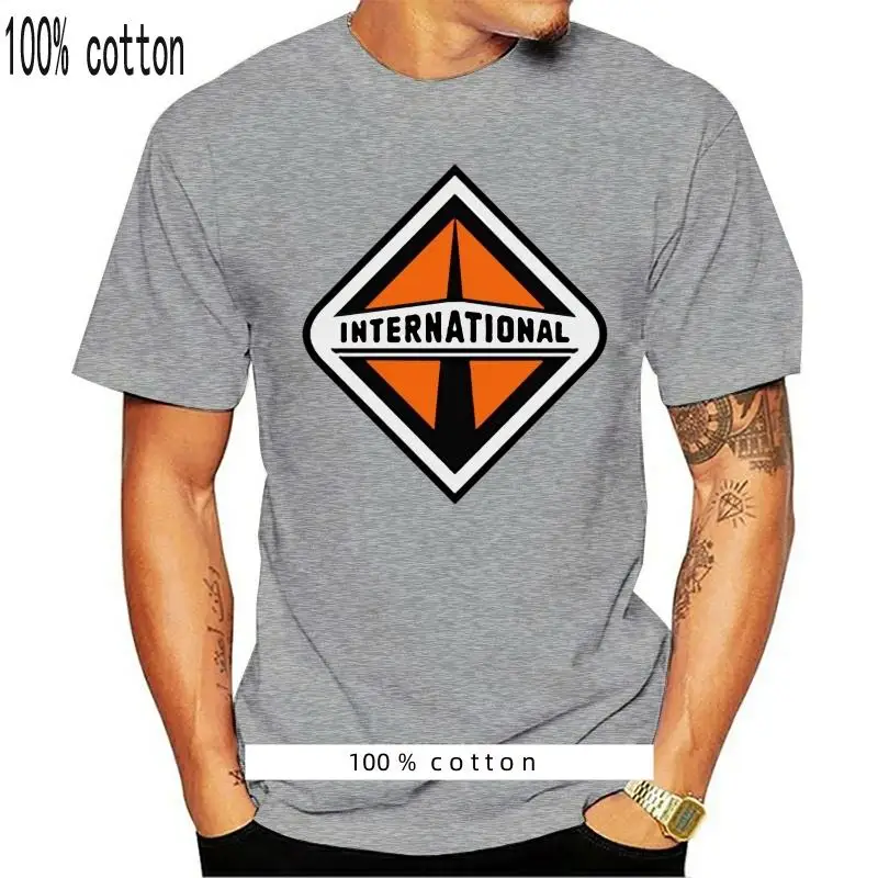 

New International Trucks Logo Trucker Black And B T-Shirt Usa Size S-3Xl Fq1 Popular Tee Shirt