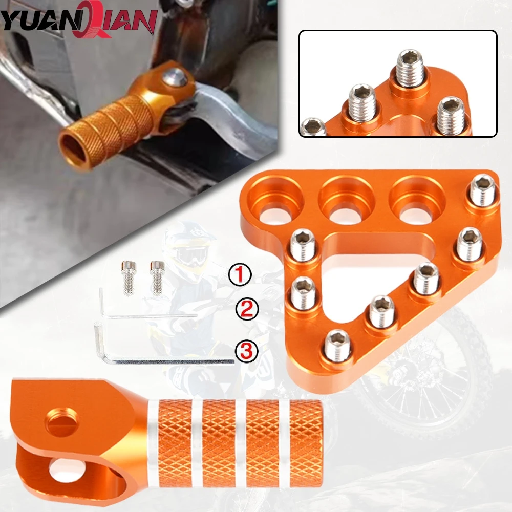 

Moto Rear Brake Pedal Step Plate Gear Shifter Lever Tip For EXC SX XCF duke125 200 390 990 950 ADVENTURE 690 DUKE SMC 690 ENDURO