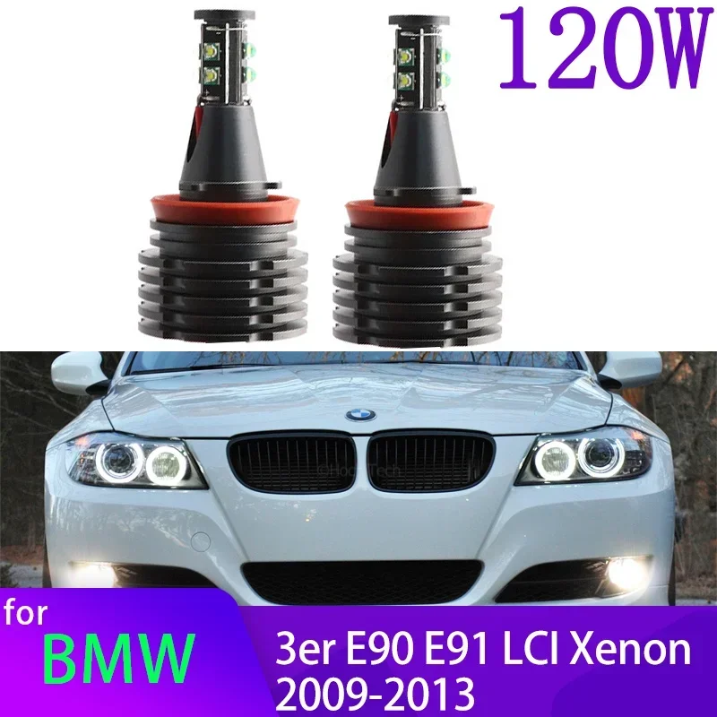 LED BMW Angel Eyes Ring Marker Bulbs For BMW 3 Series E90 E91 316i 318i 320i 323i 325i 328i 330i 335i LCI Xenon 2009-2013