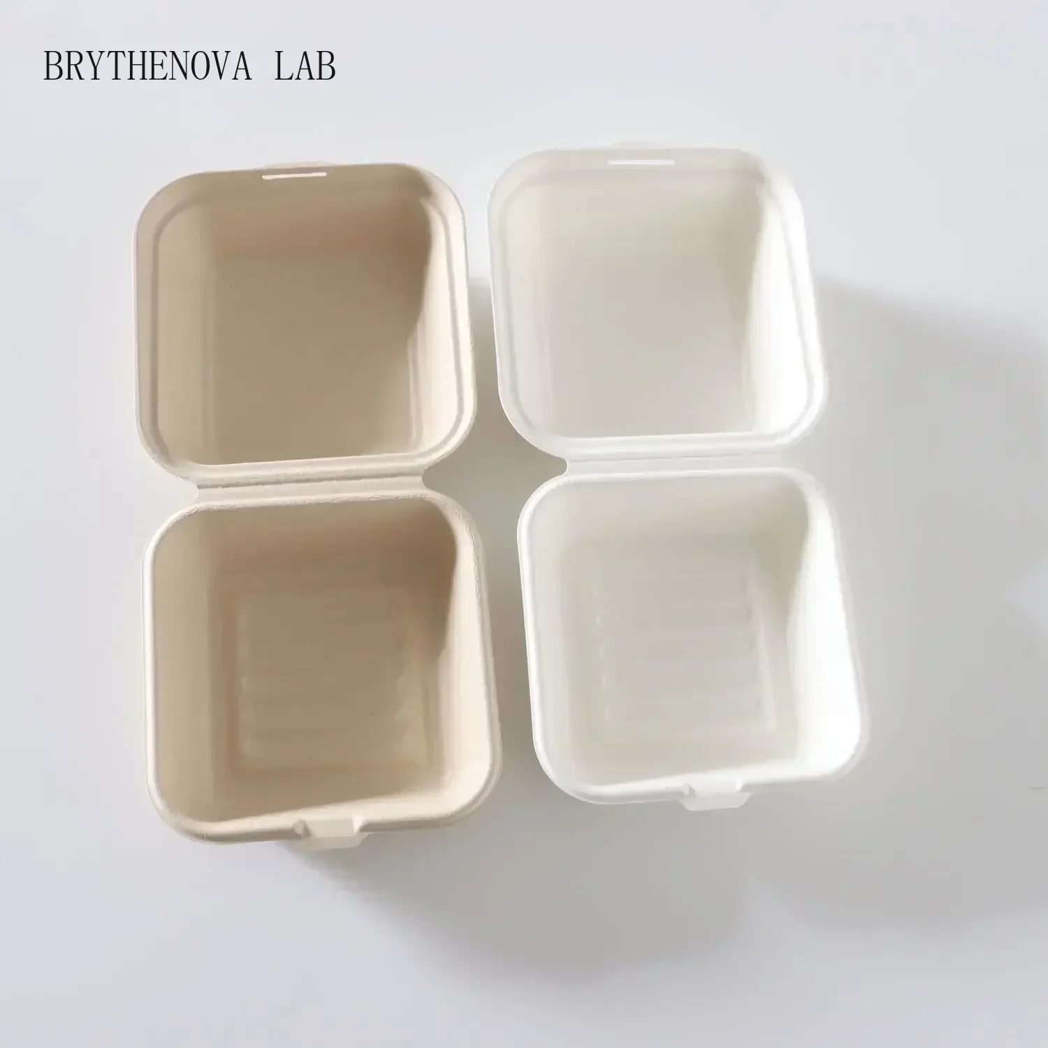 50pcs Disposable Biodegradable Environmentally Friendly Hamburger Meal Takeaway Box Package Bento Cake Dessert Package Bowl