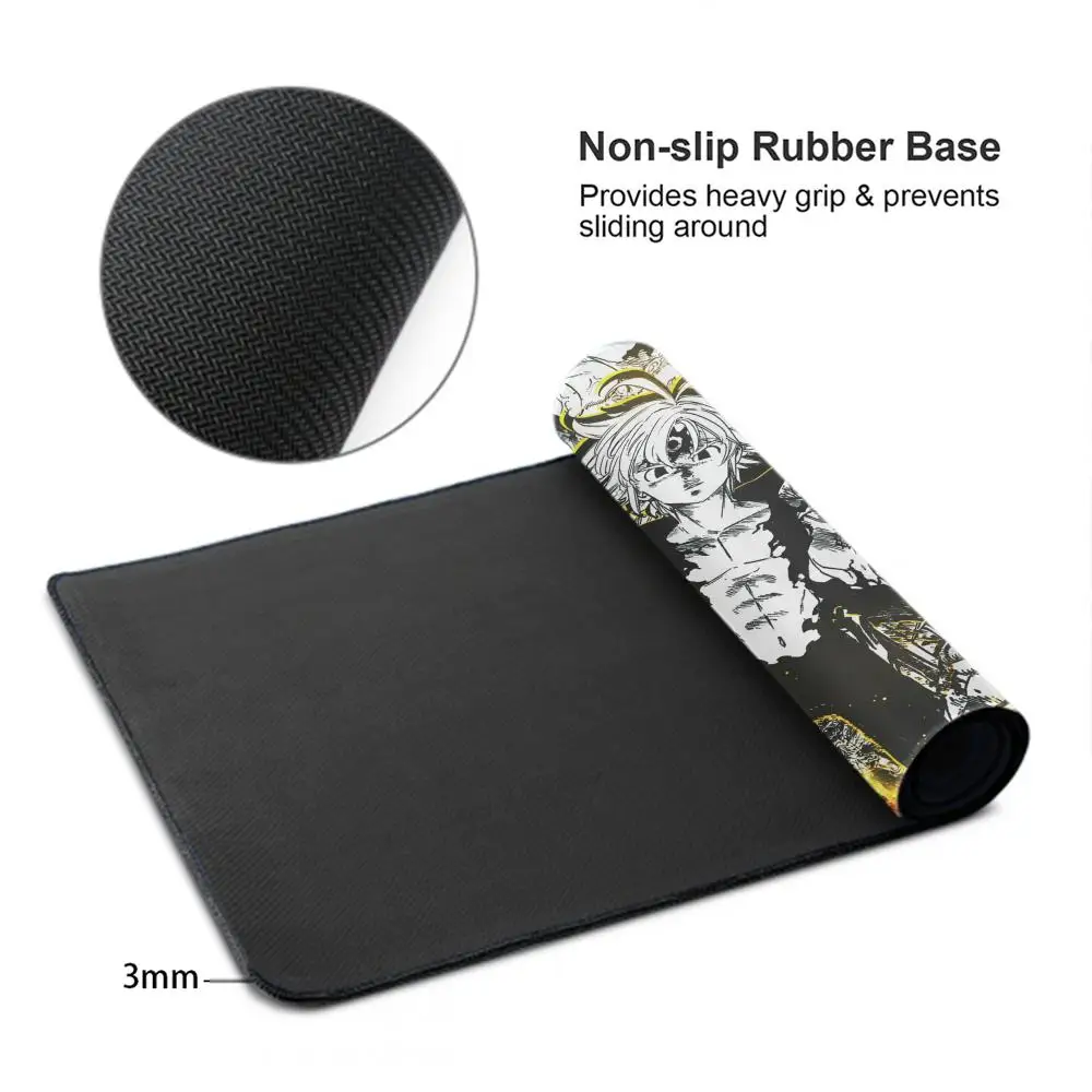 The Seven dead Sins Meliodas Mouse Pad Large Computer Mousepad Office 1000x500mm XXL Pc Gamer Non-slip Rubber Keyboard Deskmat