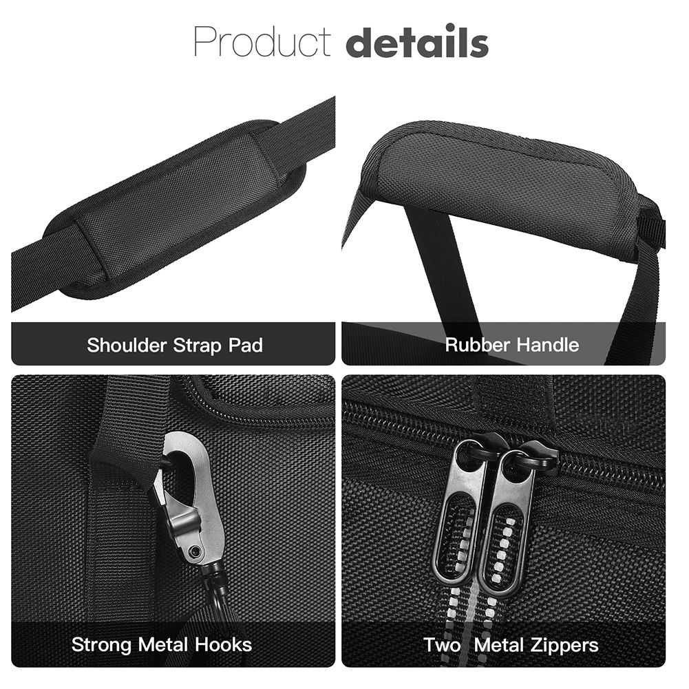 Carrying Case Power Station Bag Waterproof Travel Storage Bag Protective Case for Ecoflow Delta 3 Plus/Solar Generator Delta 2