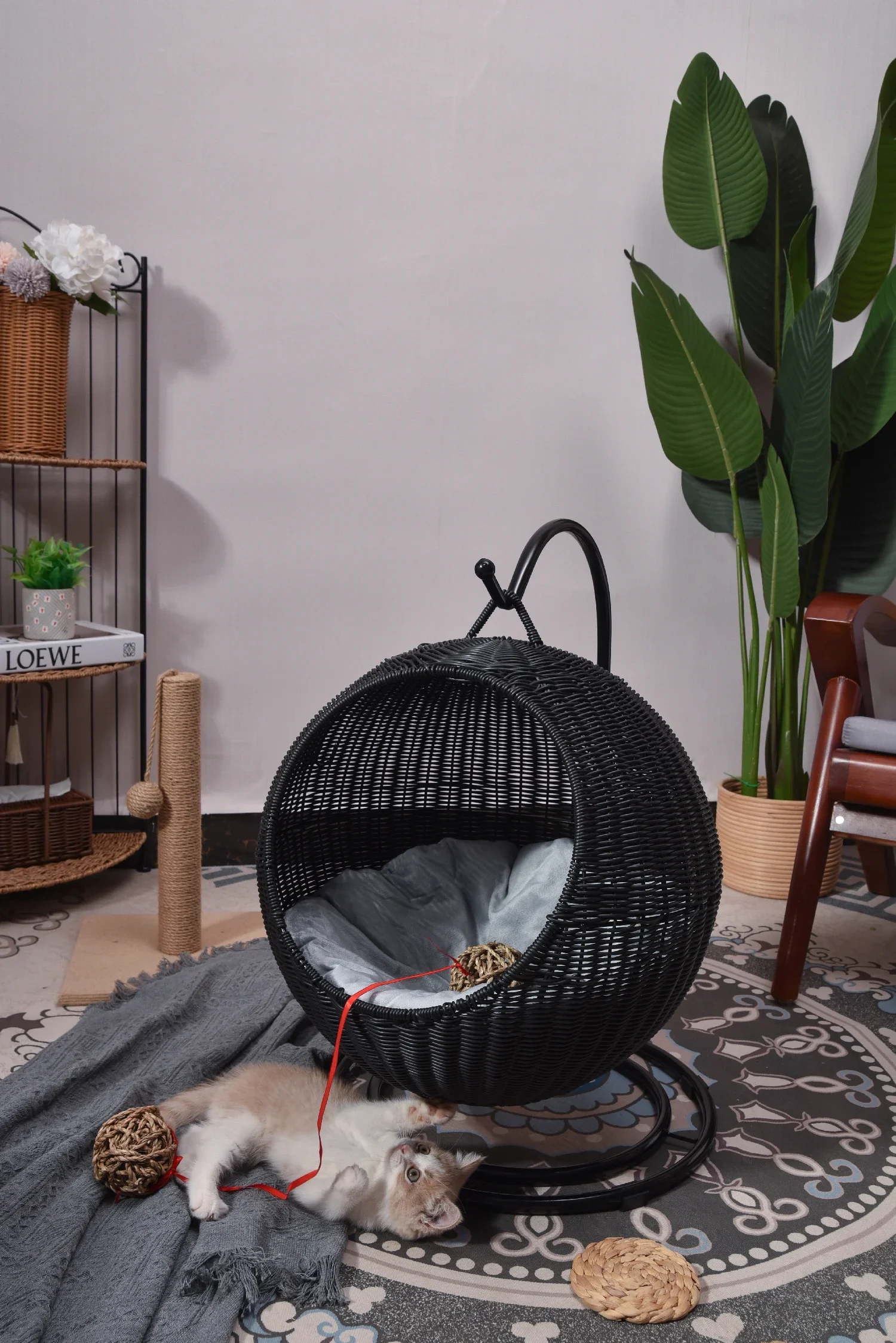 Hamac pour chat fait main, nouveau style, lit-balançoire suréWer, accent de maison