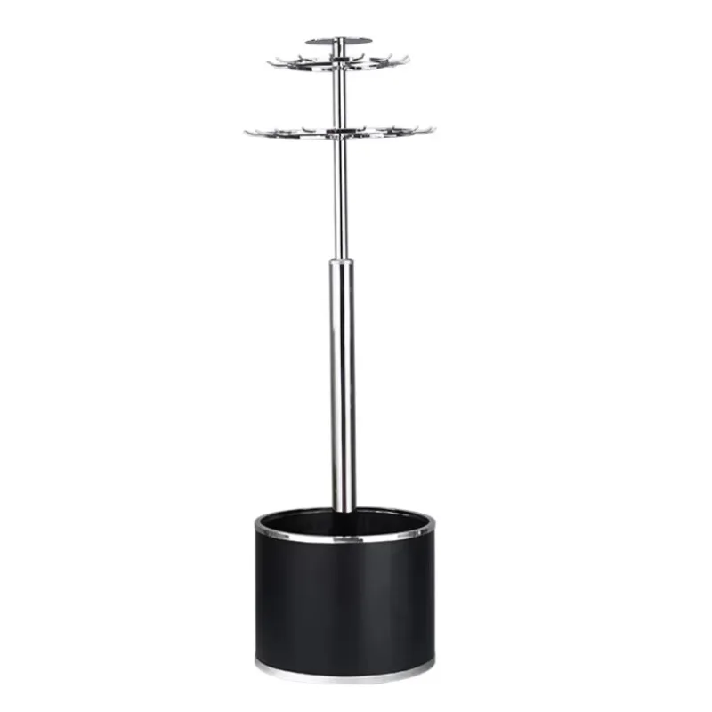 Rotating tabletop heavy-duty adjustable two-layer micro hook and loop headboard scarf hanger display stand