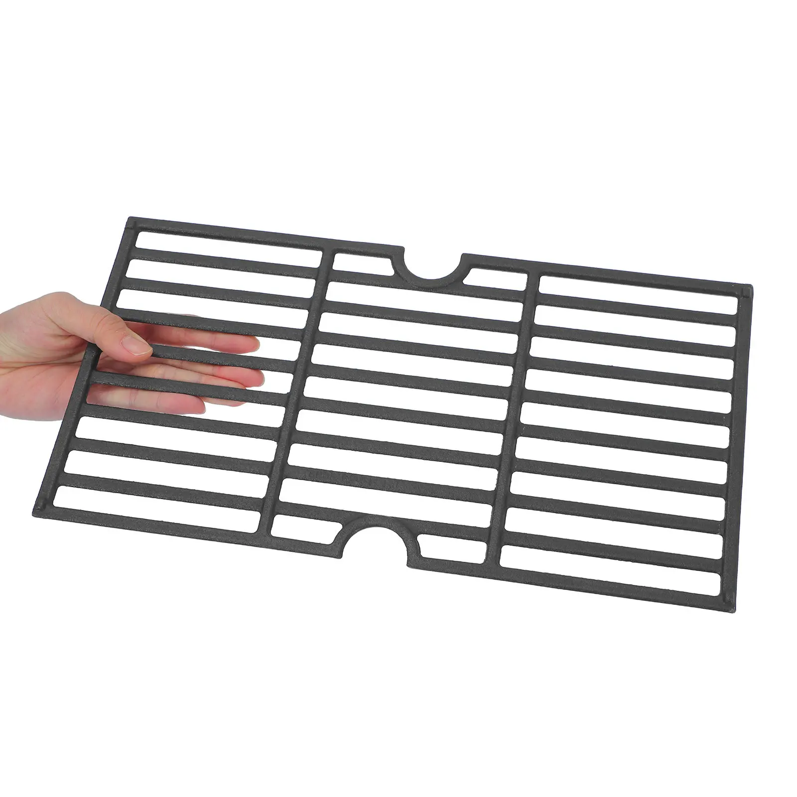 

Cast Iron Bbq Rack 20x36cm Thick Enamel Coated Rectangular Grill Grate Replacement Fire Pit Cooking Grid Baking Cooling Rack