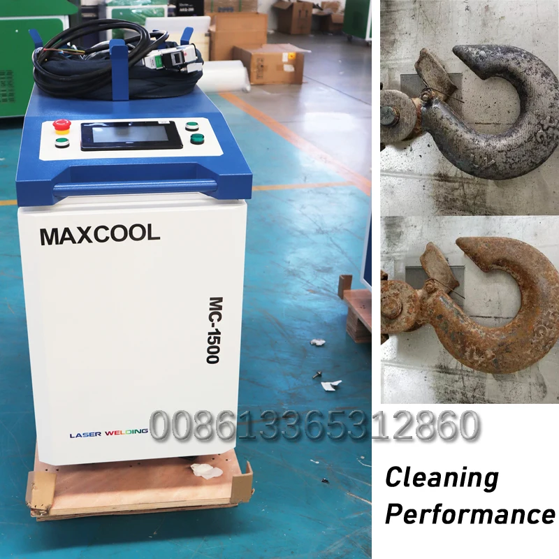 Maxcool 2000W Clean Laser Machine Rust Removal Laser Cleaning Machines 2000W Fiber Laser Cleaning Derusting Machine