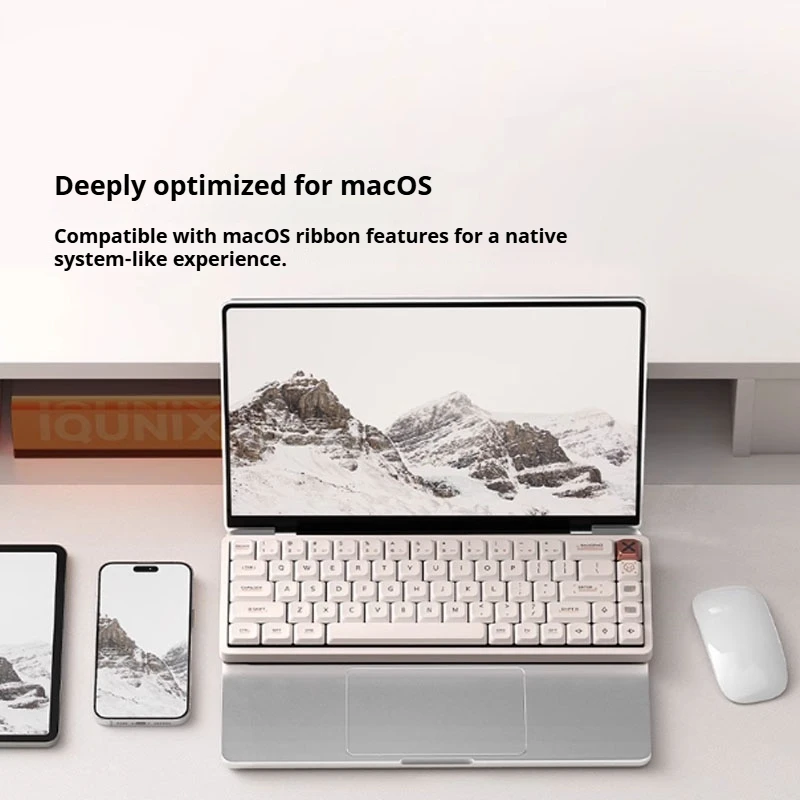 IQUNIX MG65 65PRO Mechanical Keyboard Low profile Aluminum RGB Wireless Bluetooth Office PC Laptop Accessories Gaming Keyboard