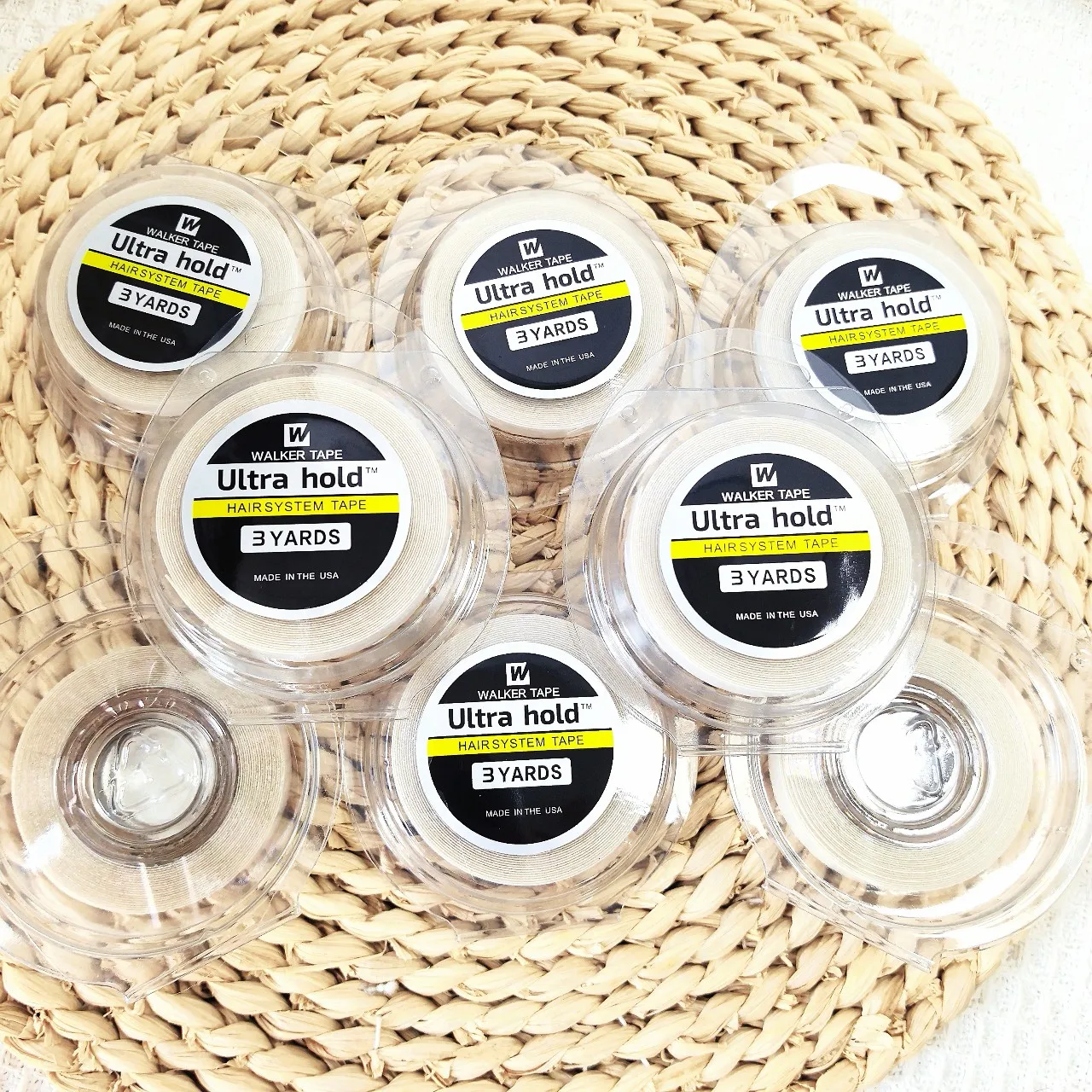 3yaeds الأبيض سوبر الشريط على الوجهين الشريط شعر مستعار لاصق تثبيت قوي 0.8/1.0/2.0 سنتيمتر صندوق الشريط 1/2 قطعة