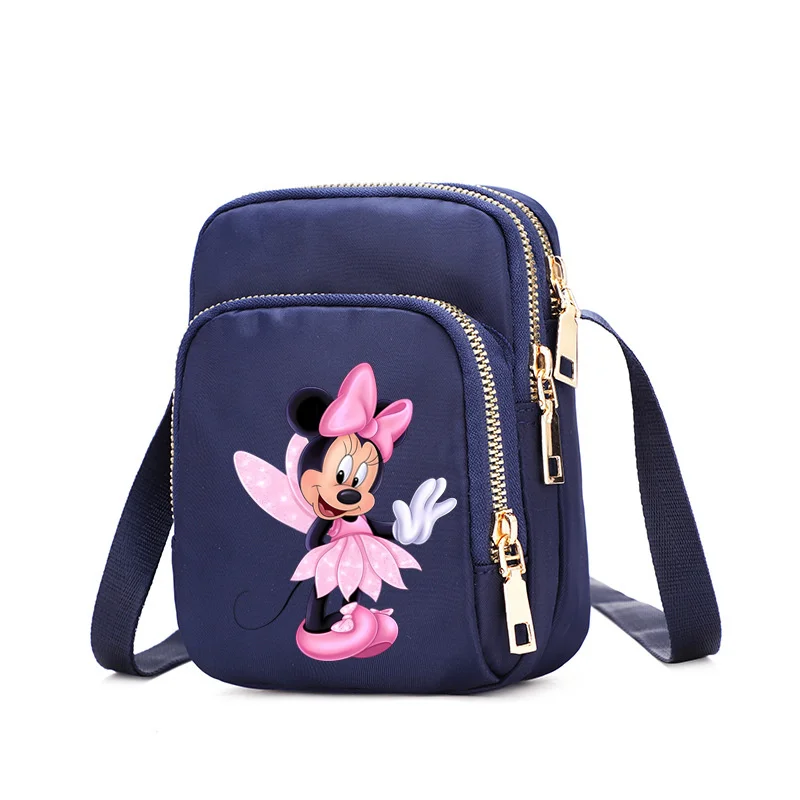 2024 Disney Lilo & Stitch Minnie Mouse Tinkerbell Women\'s Shoulder Bag Handbag Female Cartoon Handbags Casual Bags Crossbody Bag