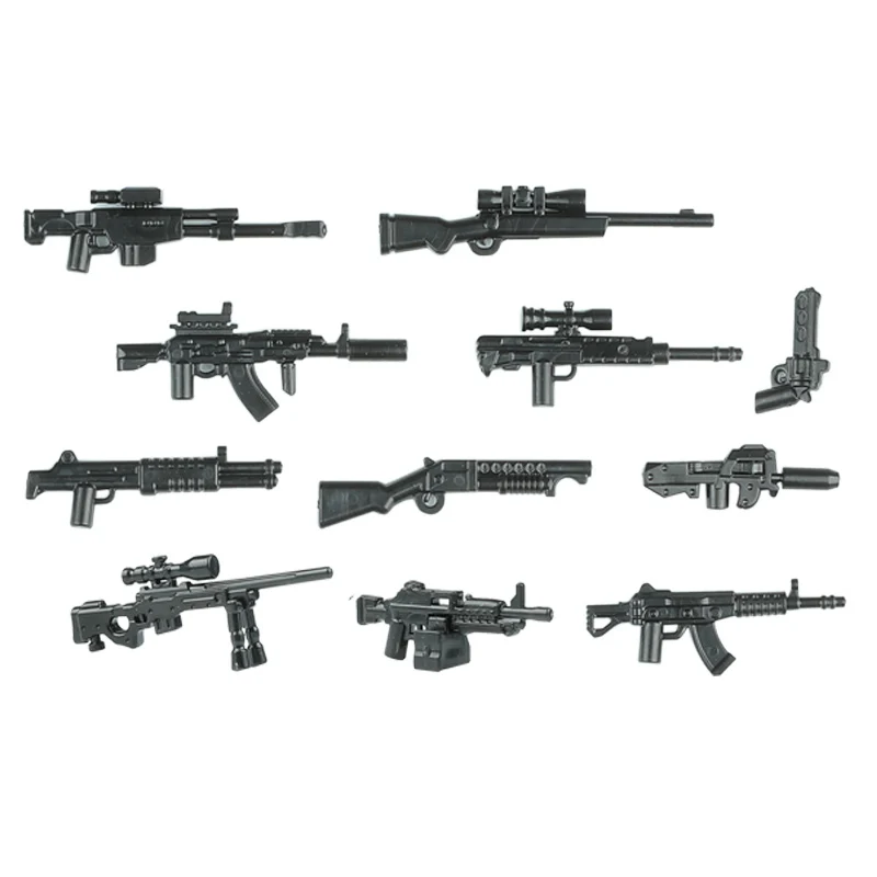 Moderne Spezialeinheiten Figuren Militär Waffen Bausteine Armee Soldat Stadt Polizei Mehrfarbig AK Zubehör Ziegel Spielzeug