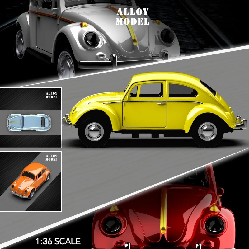 1/36 échelle moulé sous pression en métal retirer Action dérive voiture avant modèle de voiture jouet pour cadeau/enfants