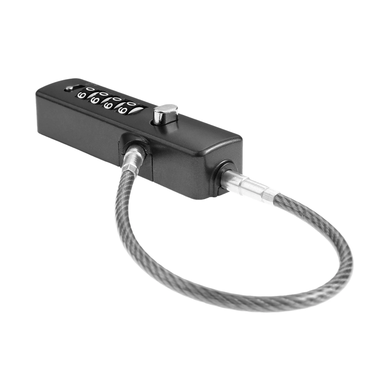 1set 4-Digit Cable Combination Lock with 3 Steel Cables 30/60/120cm Adjustable Skis Bikes Helmets Lockers Cabinet Door Potable