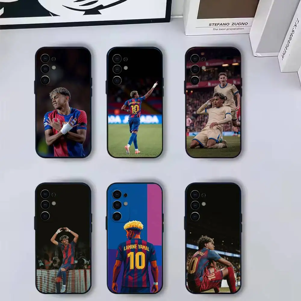 Cool Lamine Yamal  Phone Case For Samsung S 25,24,23,22,30,21,10,9,Ultra,Plus,Lite,FE,4,5 G Soft Black Case