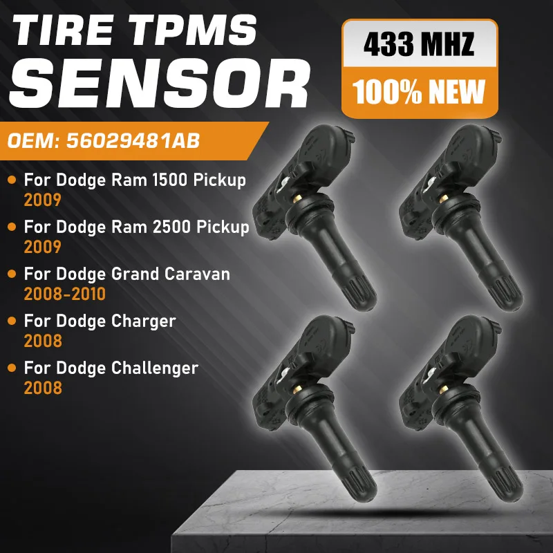 

Car Tire Pressure Sensor For Dodge Ram 1500 2500 2009 Dodge Grand Caravan 2008-2010 TPMS Sensor Dodge Charger Challenger 2008