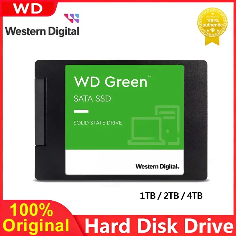 WD Green Internal SATA3 SSD 2.5 Inch Solid State Hard Disk 250GB 1TB 2TB Low Power Storage Drive For Laptop Desktop Computer