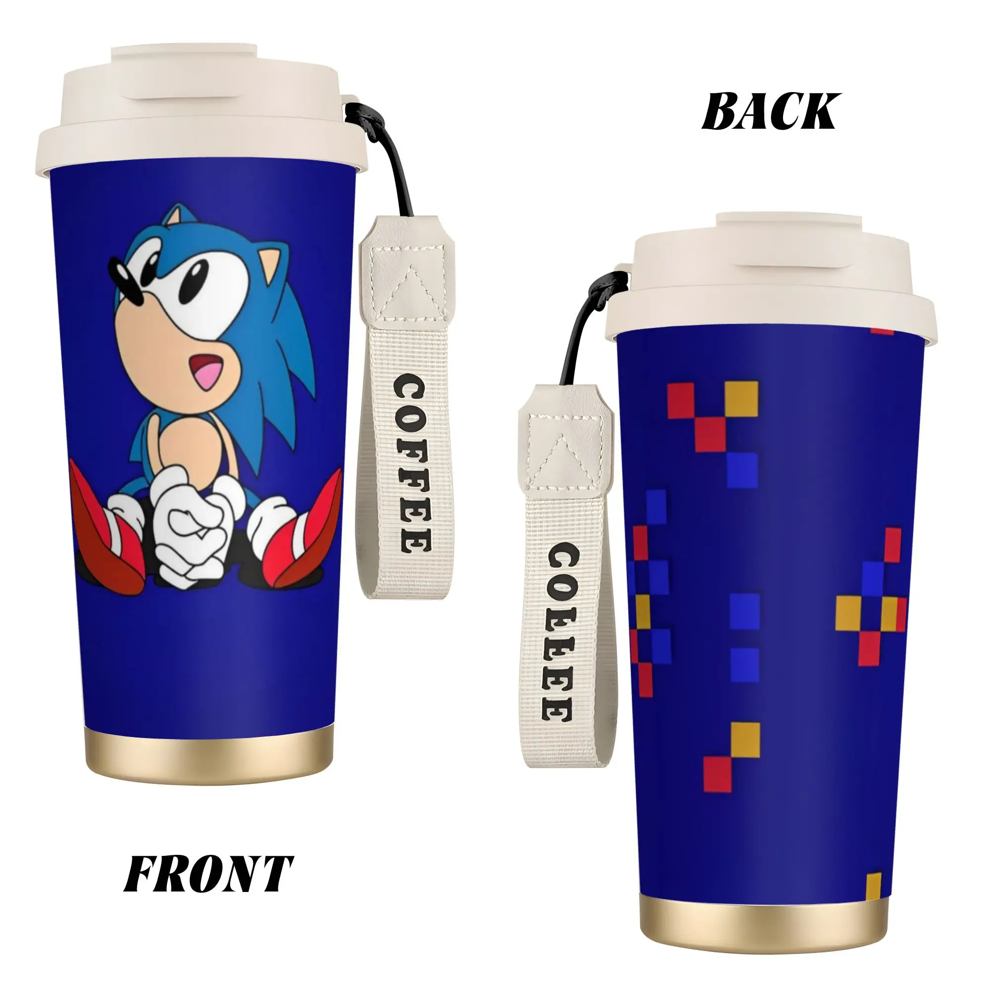 S-Shadow The Hedgehogs Stainless Steel Coffee Cup Cartoon Thermal Cup Travel Outdoor Mug Hot Cold Drink view 2