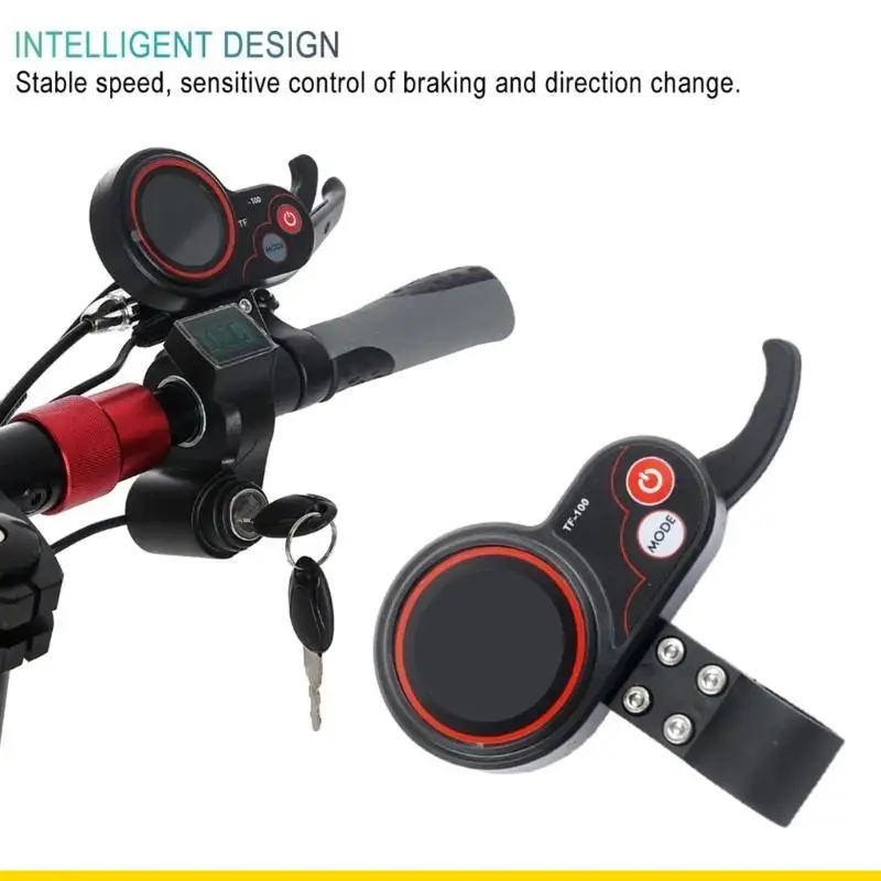 SZCH Electric Scooters Throttle Grip with Modern Dashboard Display for Precise Speed Adjustment & User Friendly Designs