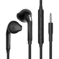 BUDI Mobile Phone Wired Headsets For Samsung S6/S7 Edge Mobile Phone Wired Heavy Bass Earphone 3.5mm Wired Sport Headset