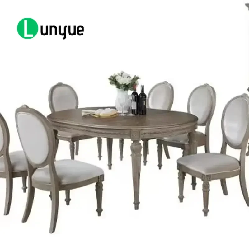 Modern Round Dining Table European Style Simple Fashion Design Interior Furniture for Restaurant Dining Room Popular Cheap