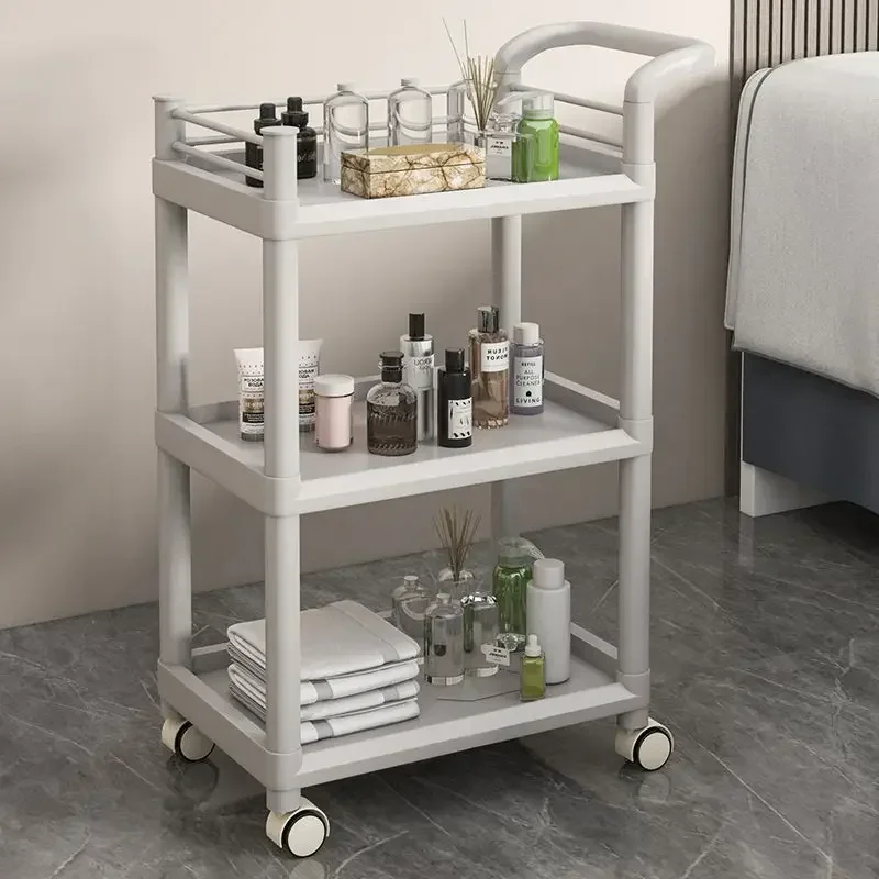 Carrito De Cocina con ruedas para almacenamiento, organizador De muebles para el hogar, multifunción, Mini carrito De empuje, taburetes plegables