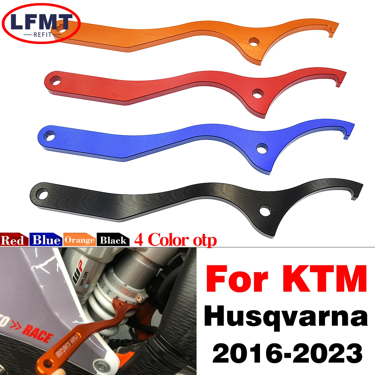 CNC Rear Absorber Suspension Shock Spanner Wrench For KTM 125-450 SX SXF XC XCF EXC EXCF For Husqvarna 125-501 TE FE TC FC TX FX