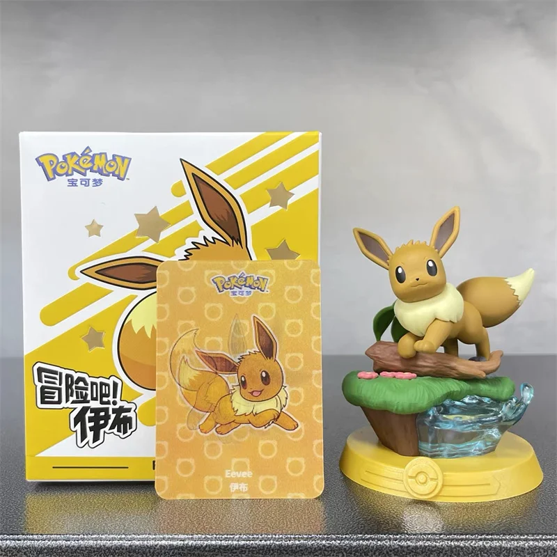 9Pcs/Box Pokemon Go Eevee Take An Adventure Series Sylveon Jolteon Flareon Glacia Umbreon Espeon Pokemon Figure Model boxed