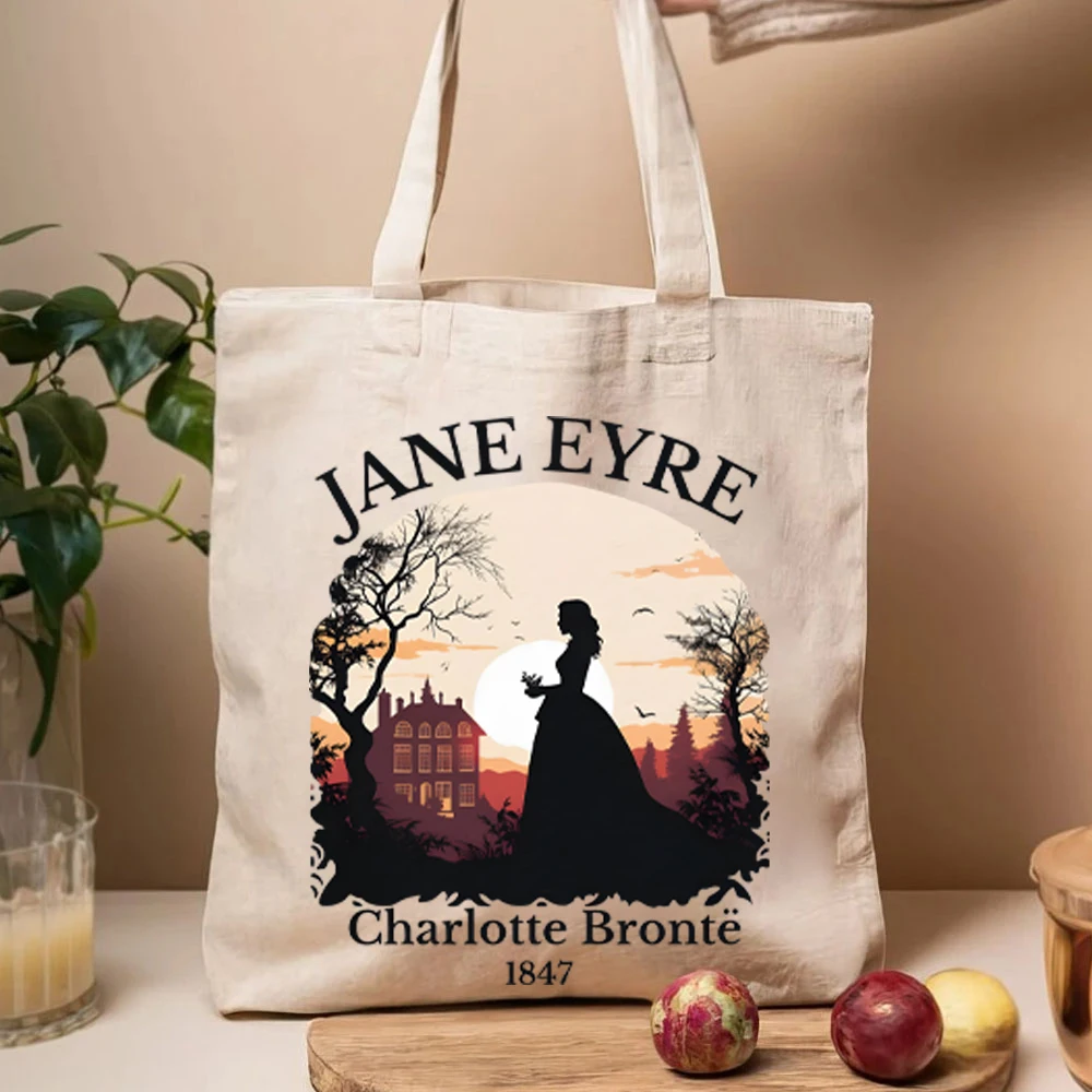 Jane Eyre Bag Jane Eyre Book Women Handbag Art Women's Handbags Light Academia Women Handbag's Charlotte Bronte Sisters Tote Bag