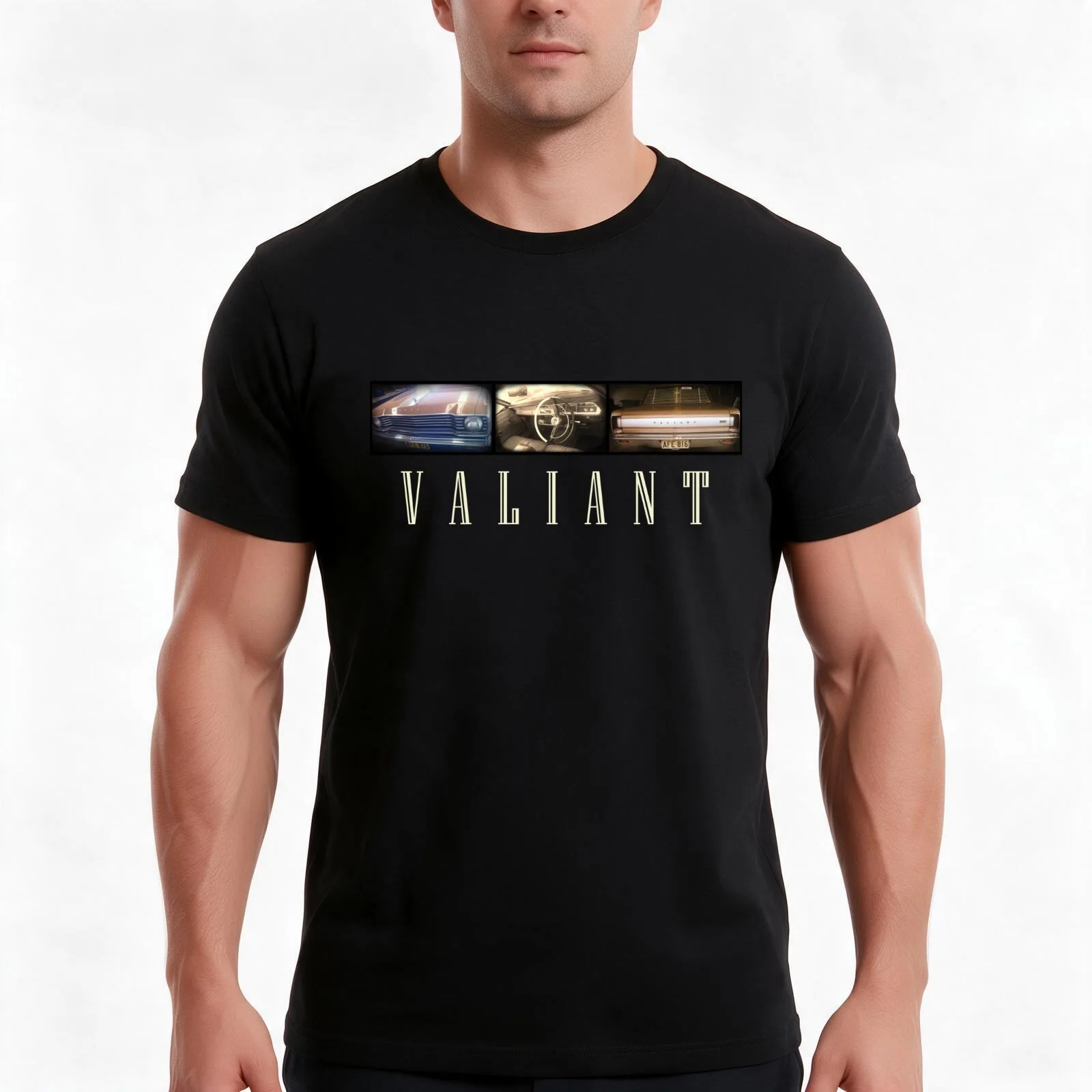 Valiant T-Shirt Summer Casual Cotton Tee Oversized Streetwear Tops Vintage Graphic Print Loose Fit Short Sleeve 100% Cotton