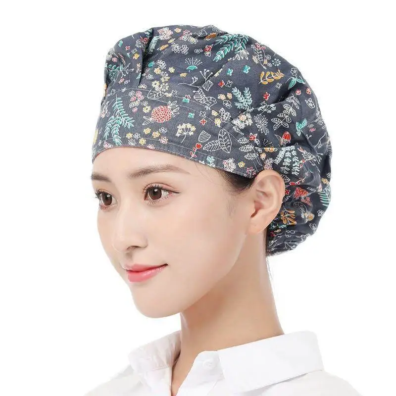 Kitchen  Hat Anti-Oil Smoke Cooking Cap Dustproof Hair Control for Men And Women Food Preparation Head Protection
