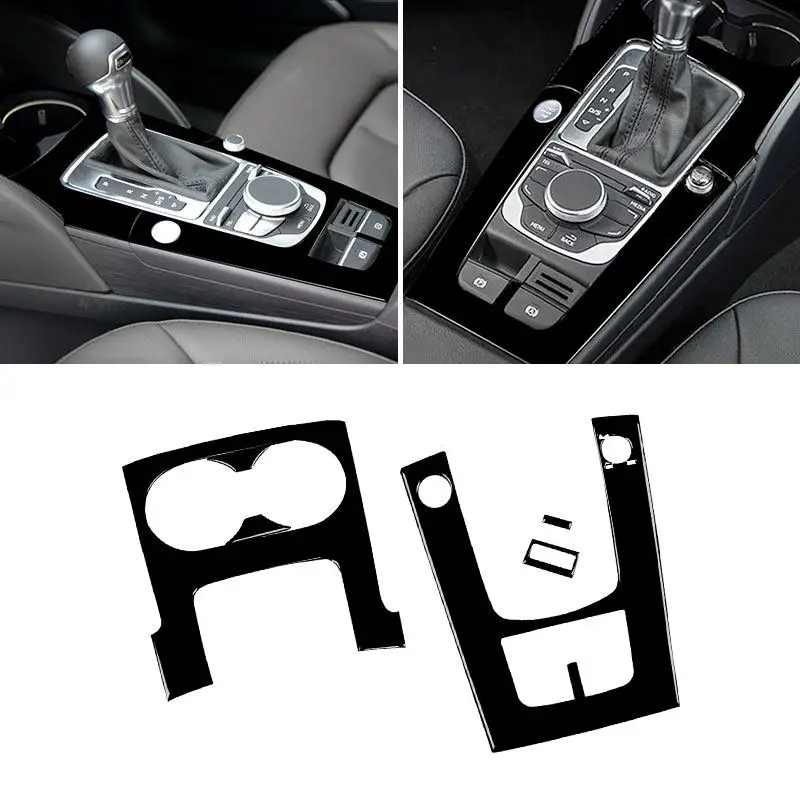 

Накладка на центральную консоль, панель переключения передач и держатель для стакана для Audi A3 S3 RS3 8V 2013-2019