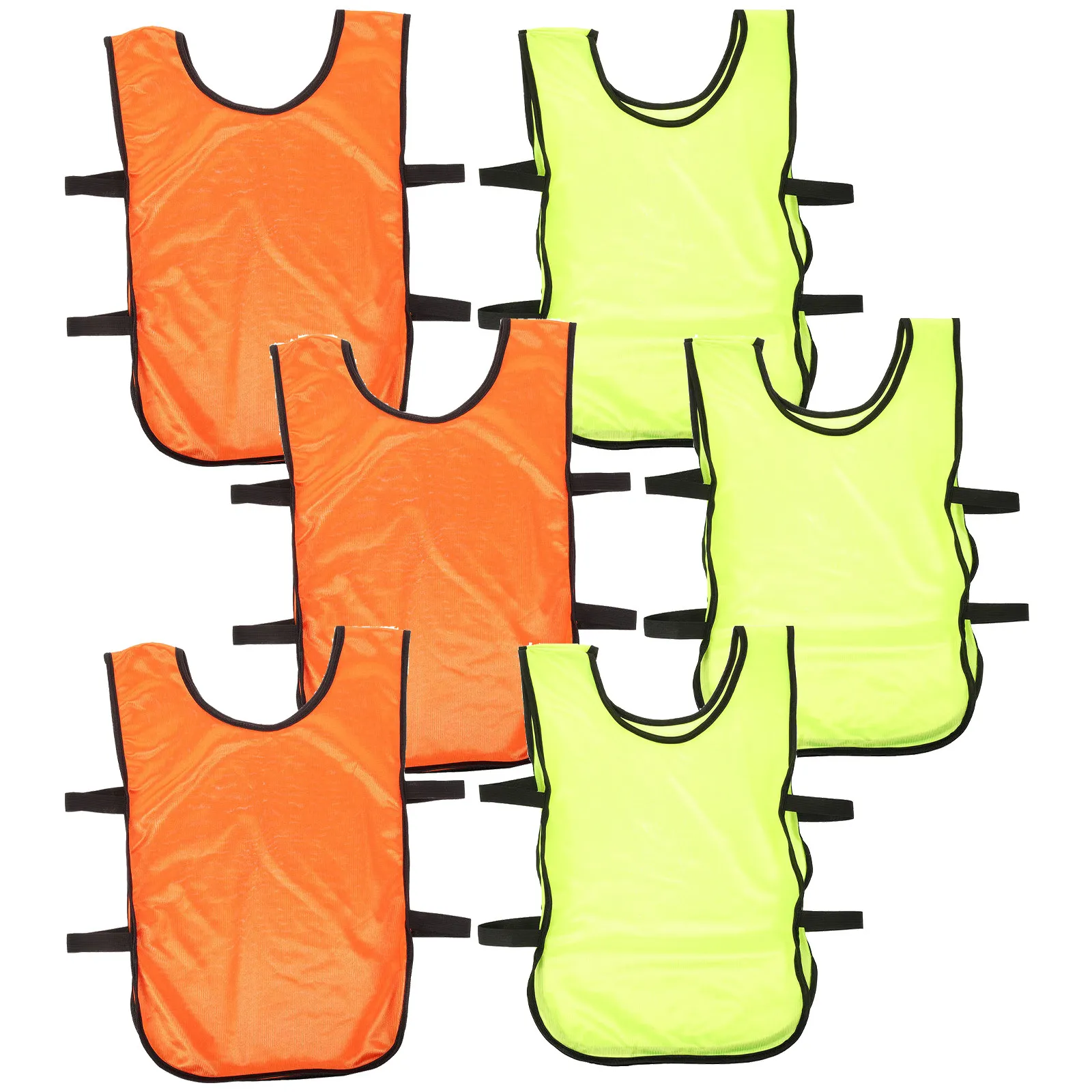

6Pcs Child Training Vests Soccer Pinnies for Youth Football Basketball Volleyball Team Practice Sports Identifier Bibs Bright