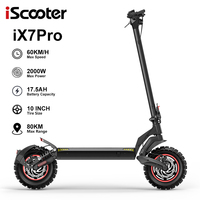 iScooter iX7Pro-2 Foldable Adult Electric Scooter E-Scooter 60 KM/H Electric Kick Scooter 2000W Skateboards 48V 17.5Ah Kickboard