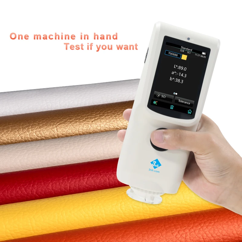 CR7 Portable Colorimeter High Accuracy Testing Equipment for Paint Plastic Textile Quality Control (QC)
