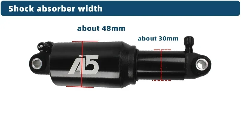 KS A5 Dual Solo Air Rear Shock absorber 125 150 165 190mm RE RR1 Double Air Chamber Pressure Rear Shock Absorber for mtb