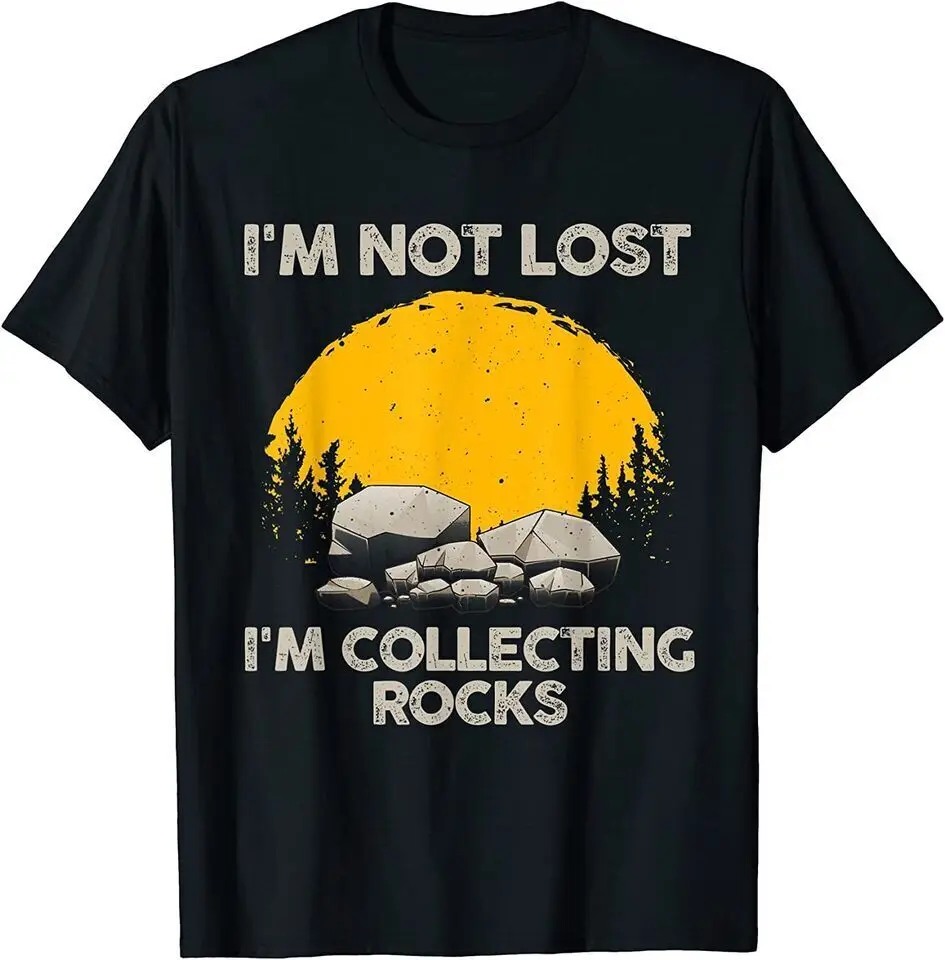 

New Cool Rock Collecting Geologist Rock Hounds Unisex Funny T-Shirt USA Tee