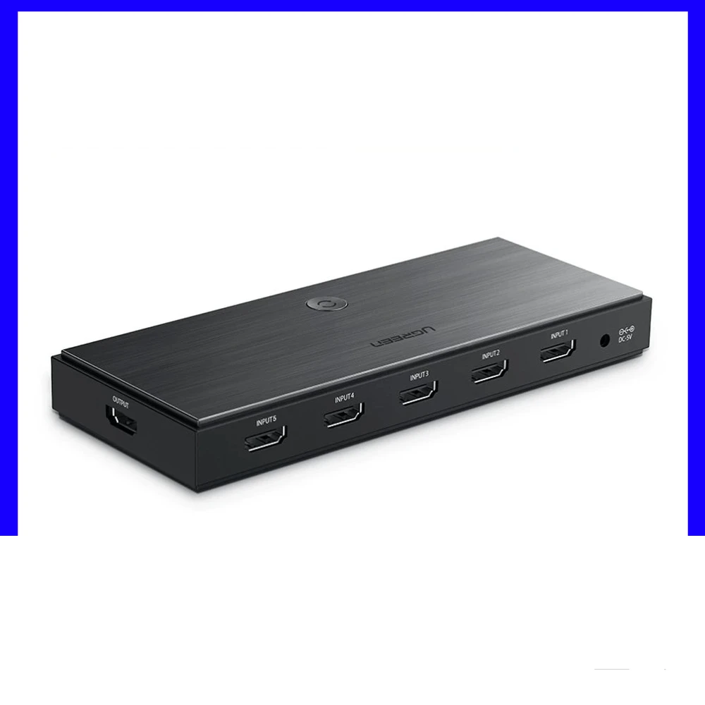 UGREEN 50710 HDMI 2.0 Switch CM189 5 Inputs 1 Output with Push Button