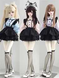 BJD Doll Clothes Short Dress Set Girls Toys Cute 1/3 1/4 1/6 Pink Purple Three-color Off-the-shoulder Gifts Doll Accessories