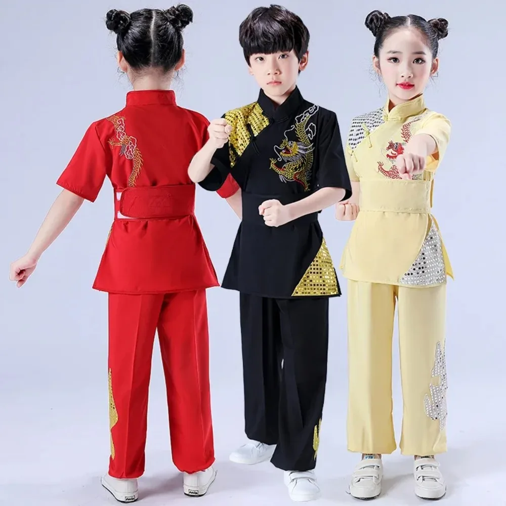 

Wushu Kung Fu Cosplay Costumes Stage Show Suit Uniform Kids Clothes Boys Toddler Girl Children's Sets Children's Clothing