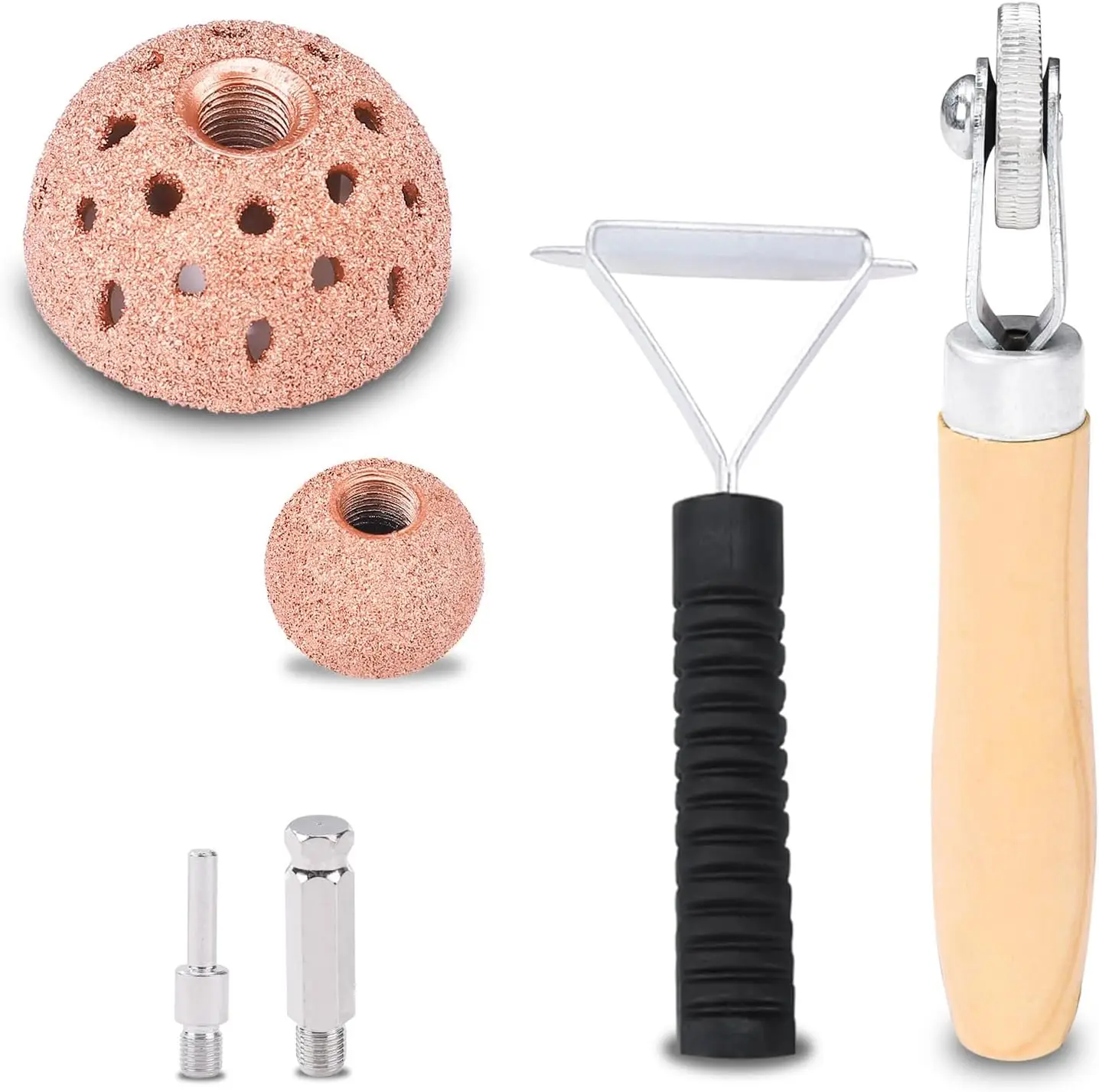 

Tire Patch Repair Tools - Tungsten Carbide Buffing Wheels 25mm 42mm, Roller, Scraping Cutter for Car Tire Grinding Polishing Kit