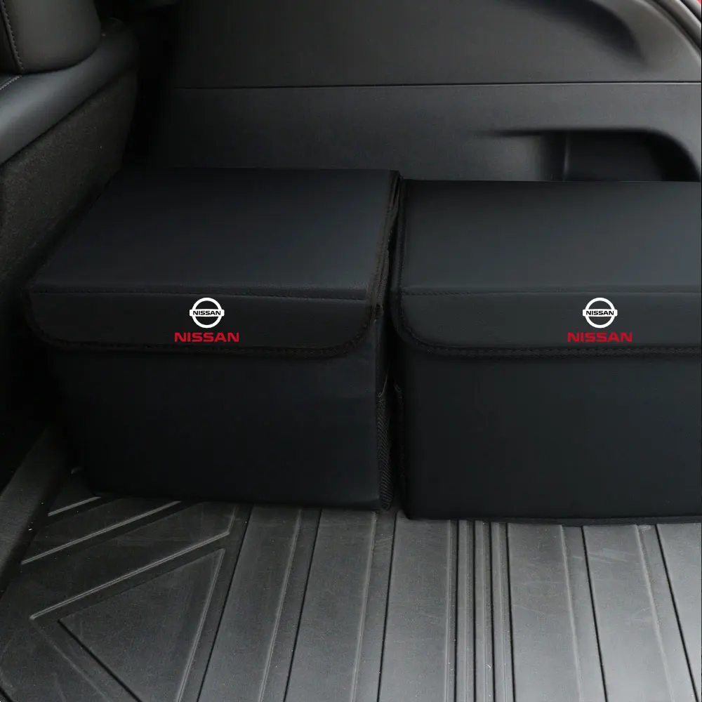 Folding Car Organizer Trunk Storage Box Large Auto Tool Stowing Tidying Bag For Nissan Nismo Tiida Teana GTR Juke X-Trail Xterra