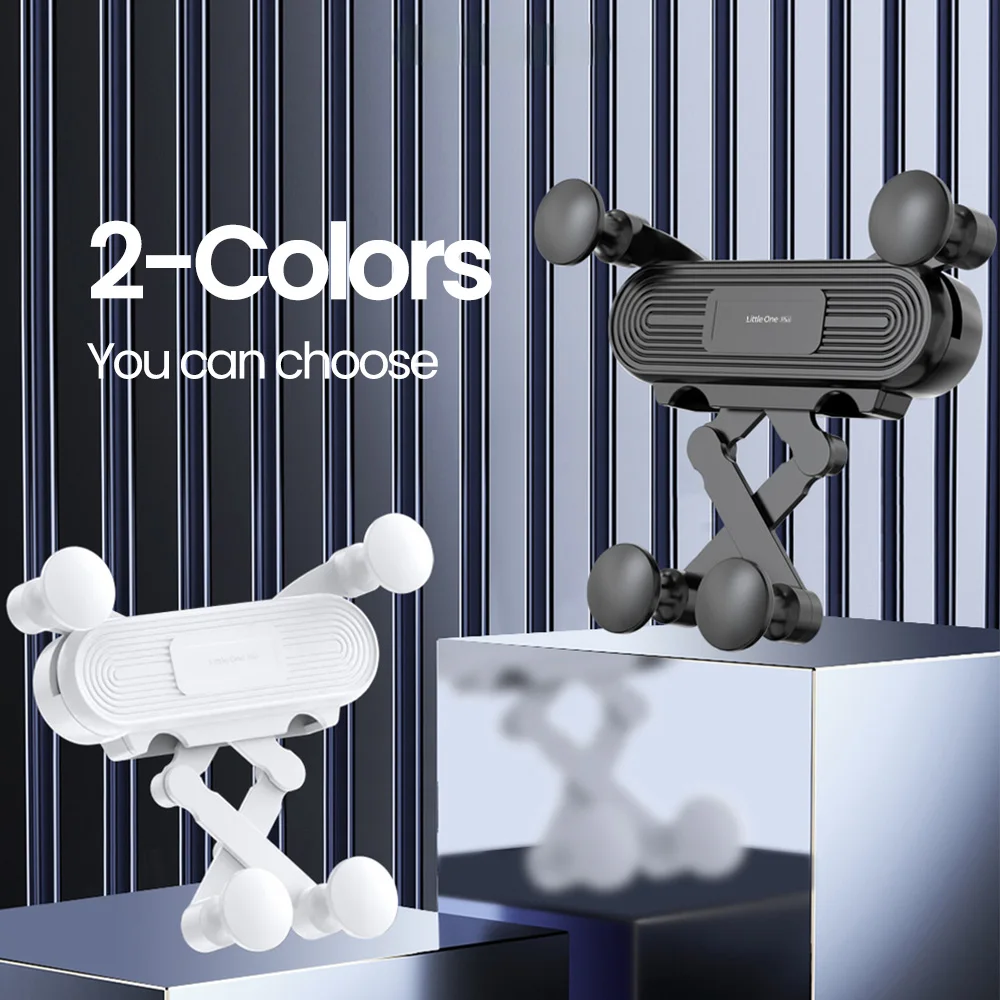 360 °   Supporto per telefono per auto a gravità con rotazione Presa d'aria Supporto per telefono telescopico per IPhone 15 14 Xiaomi Samsung Telefono per auto universale