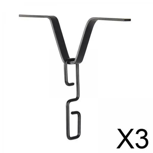 

Rain Chain Gutters Adapter Clip Aluminum Alloy V Shaped Hook Hanger Rustproof Outside Hardware for Water Flow Management