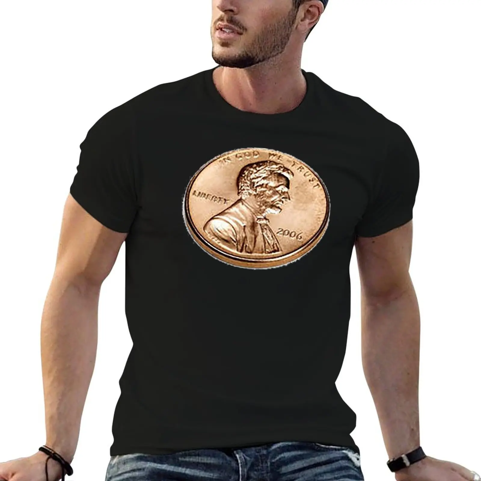 

Penny coin, Lincoln Penny, One cent, change, In God We Trust, US Mint, Abe Lincoln, Copper Penny T-Shirt