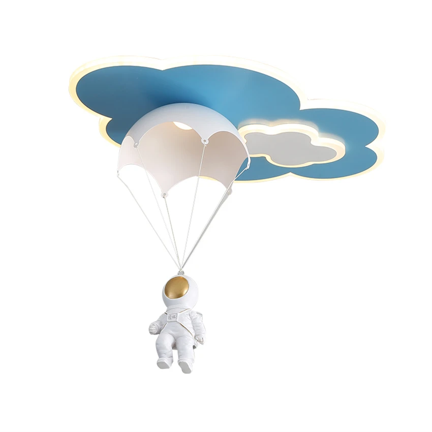 

Astronaut parachute ceiling lights kids room bedroom modern cartoon nordic living room decorative led ceiling lamps lighting